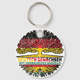 Ghana Ghanaisch Deutsch Deutschland Baum Wurzel Keychain
