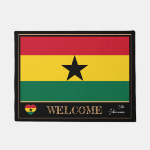 Ghana & Ghanian Flag house mats /sports Welcome