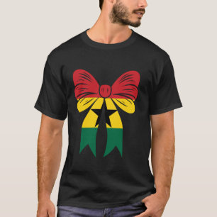 Ghana Girl Coquette Bow Cute Dainty Ribbon Ghanese T-Shirt