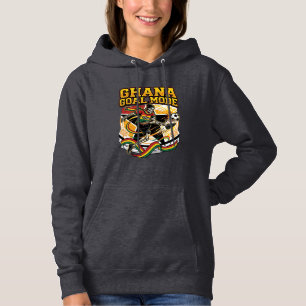 Ghana Goal Mode Skeleton Striker Nations Streetwea Hoodie
