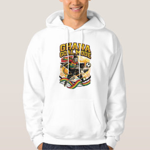 Ghana Goal Mode Skeleton Striker Nations Streetwea Hoodie
