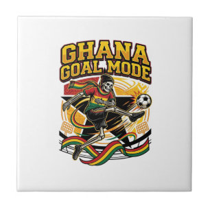 Ghana Goal Mode Skeleton Striker Nations Streetwea Tile