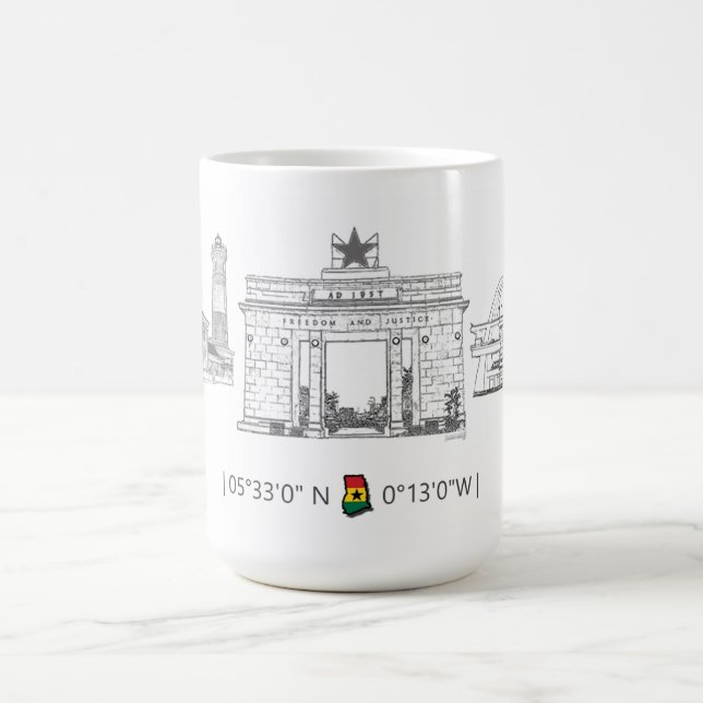 Ghana Icons tasse à café (Centre)
