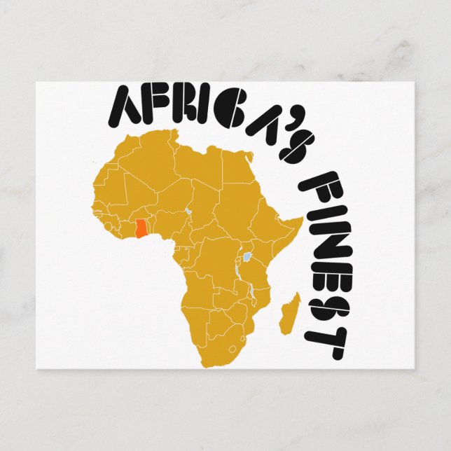 Ghana, la meilleure carte d'Afrique (Devant)