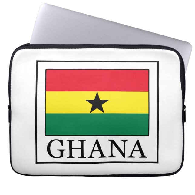 Ghana laptop sleeve (Front)