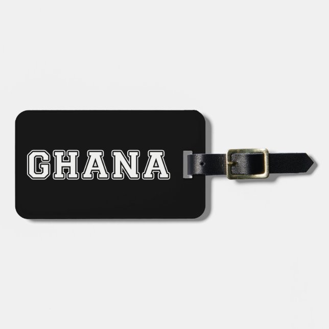 Ghana Luggage Tag (Front Horizontal)