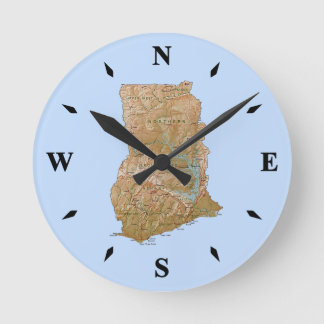 Ghana Map Clock