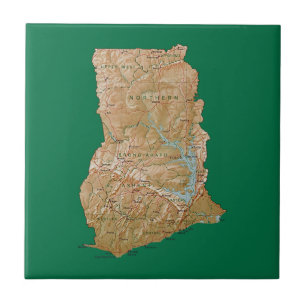 Ghana Map Tile
