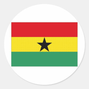Ghana National Flag Classic Round Sticker