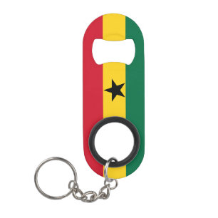 Ghana National Flag Patriotic Keychain Bottle Opener