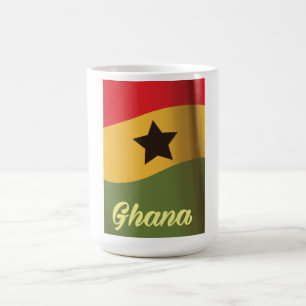 Ghana National Flag vintage style travel poster Coffee Mug