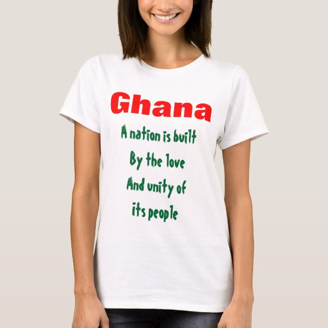 Ghana nations unity t-shirts (Front)