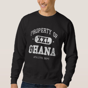 Ghana Property Xxl Sport College Athletic Funny Sweatshirt