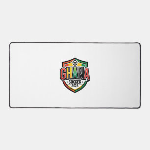 Ghana Soccer 2026 Soccer Bold Country Typography R Desk Mat