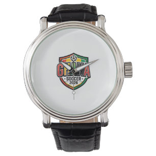 Ghana Soccer 2026 Soccer Bold Country Typography R Watch