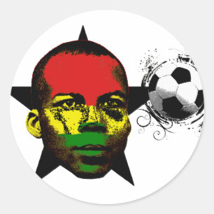 Ghana Soccer Classic Round Sticker