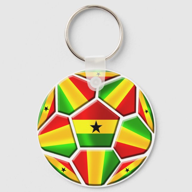 Ghana Soccer Keychain (Front)
