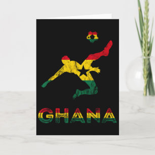 Ghana Soccer Player Ghana Ghanese Roots Evolution Card