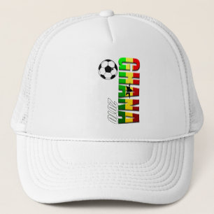 Ghana vertical soccer logo flag of Ghana Trucker Hat