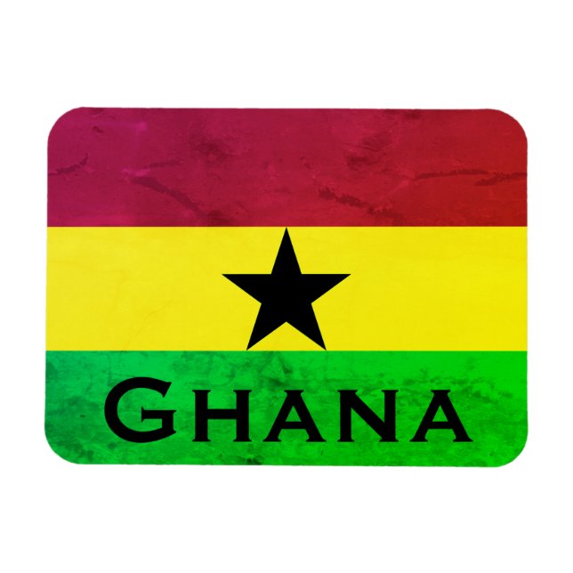 Ghana (West Africa) Flag Magnet (Horizontal)
