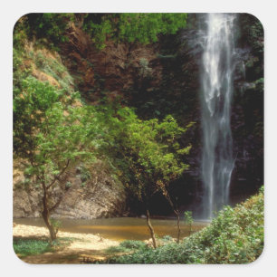 Ghana: Wli Falls, a.k.a. Agumatsa Falls (Volta Square Sticker