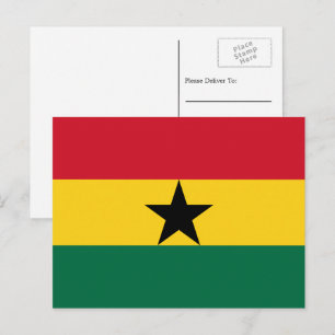 Ghanaian Flag, Flag of Ghana Postcard