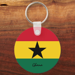 Ghanaian Flag & Ghana holiday, patriots / sports Keychain
