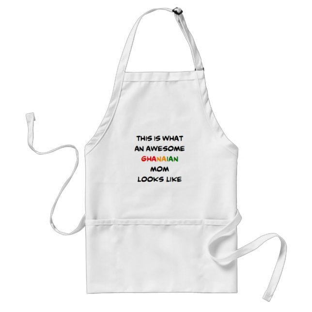 ghanaian mom, awesome standard apron (Front)