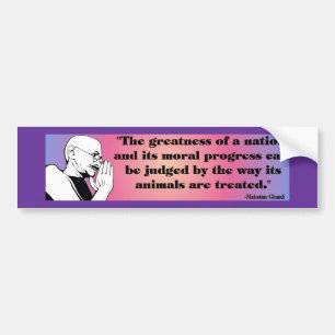 Ghandi Bumper Sticker