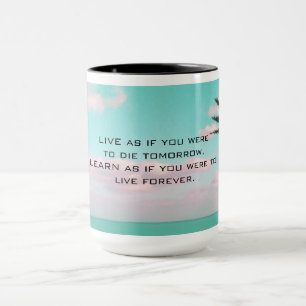 Ghandi Inspirational Quote Tropical Themed Mug