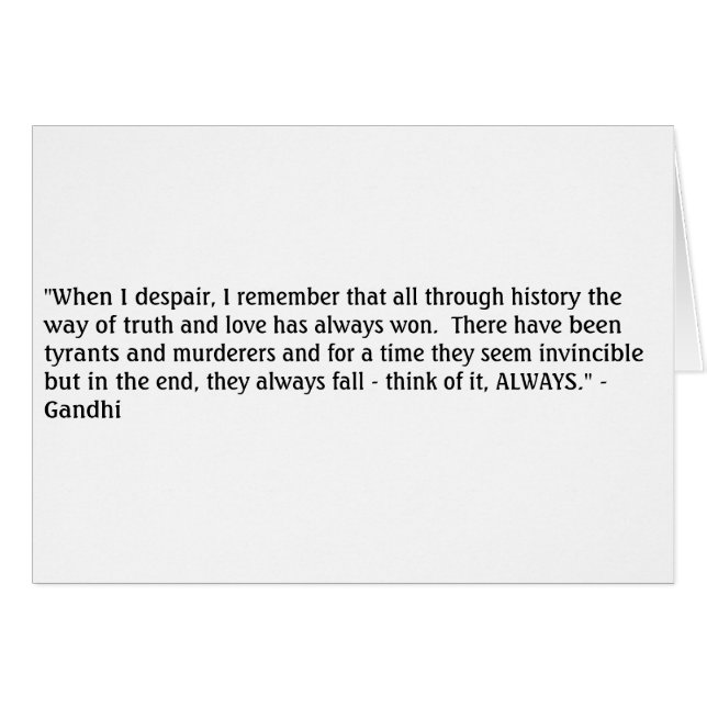 Ghandi Truth (Front Horizontal)
