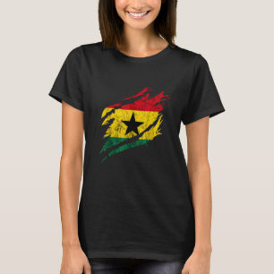 Ghanese Flag Heroic Ghana Africa Ghanese Roots Gha T-Shirt