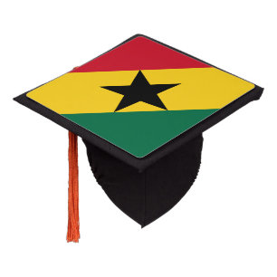 Ghanian flag graduation cap topper