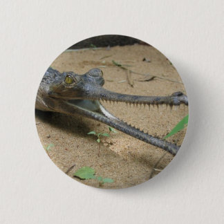 Gharial 2 Inch Round Button