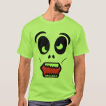 Ghastly Zombie Face Shirt<br><div class="desc">Zombie ghoul tshirt. Perfect for Halloween.</div>