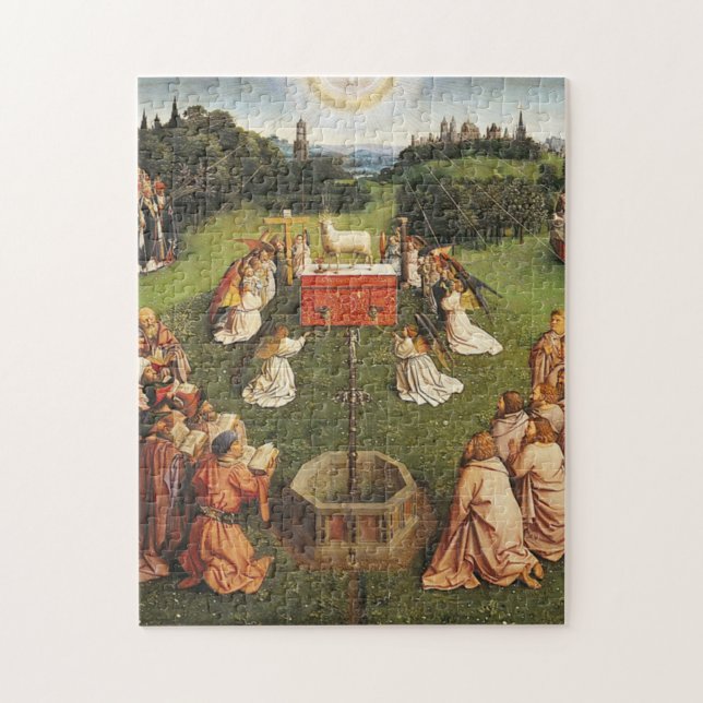 Ghent Altarpiece By Van Eyck Brothers Jigsaw Puzzle (Vertical)