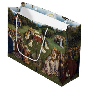Ghent Altarpiece(detail), Van Eyck Brothers Large  Gift Bag