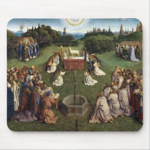 Ghent Altarpiece(detail), Van Eyck Brothers Mouse Pad
