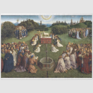Ghent Altarpiece(detail), Van Eyck Brothers Tissue Paper