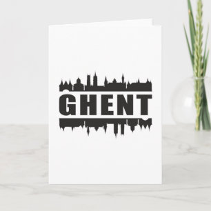 Ghent Belgium City Skyline Cityscape Travel Gift Card