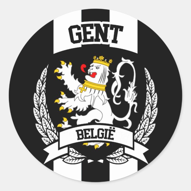 Ghent Classic Round Sticker (Front)