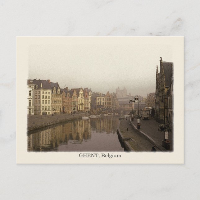 Ghent, Vintage Style Postcard (Front)