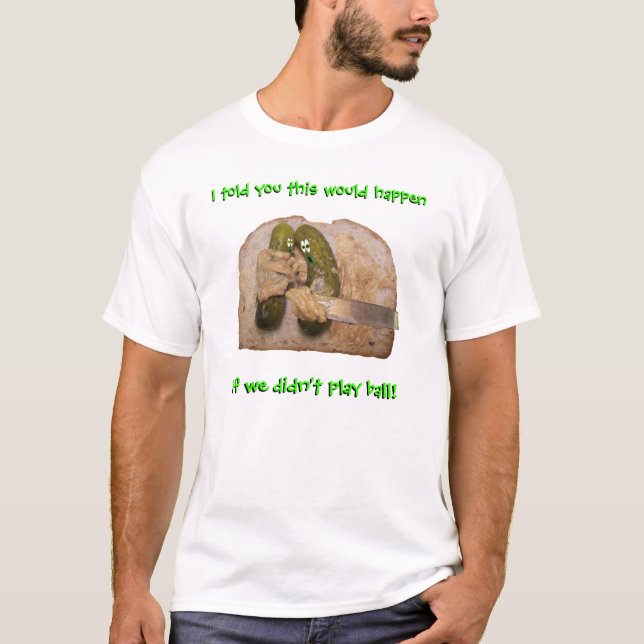 Gherkin Comic Pickles and Bread Shirt (Front)