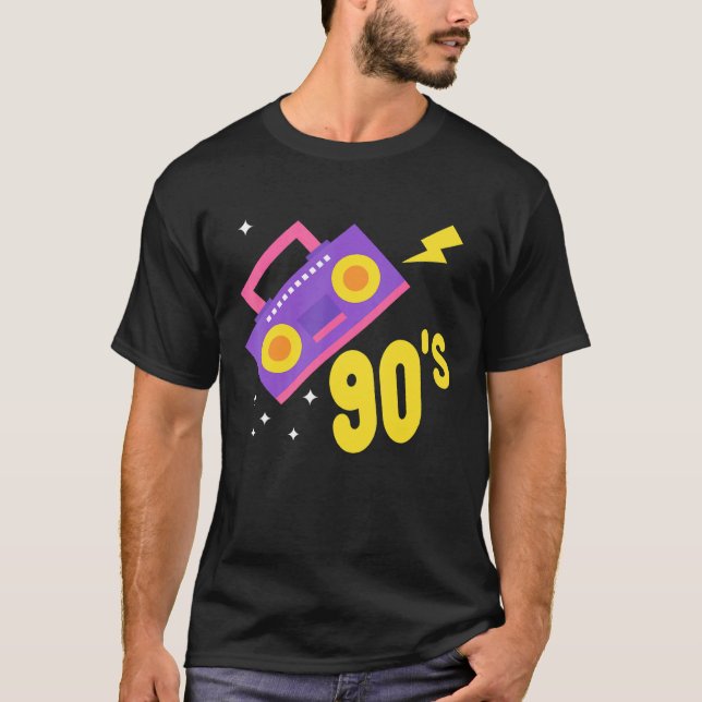 Ghetto Blaster Back To 90's Party Hip Hip Rap R&b  T-Shirt (Front)