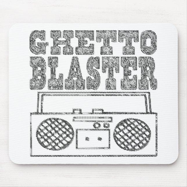 Ghetto Blaster-Mousepad Mouse Pad (Front)