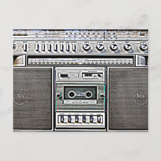 GHETTO BLASTER POSTCARD