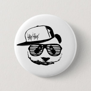 Ghetto panda 2 inch round button