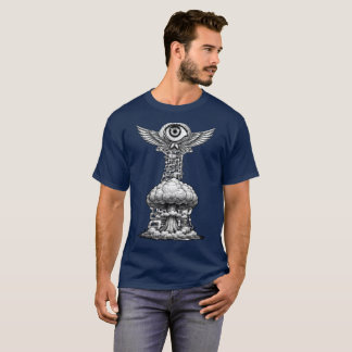 Ghettoblaster Brain Explosion Illustration T-Shirt