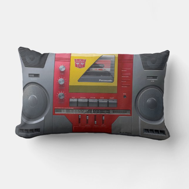 GhettoBlaster Lumbar Pillow (Front)