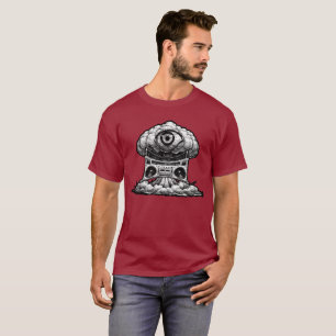 Ghettoblaster Third Eye Explosion Illustration T-Shirt